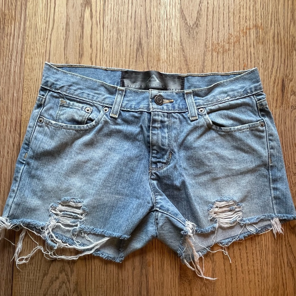 A-Stars Apparel Distressed Jean Shorts